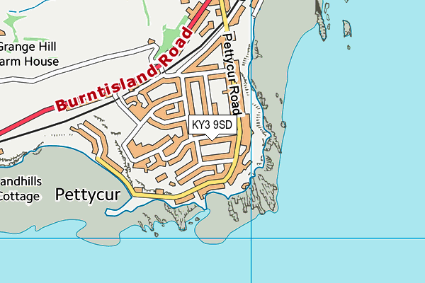 KY3 9SD map - OS VectorMap District (Ordnance Survey)