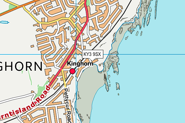 KY3 9SX map - OS VectorMap District (Ordnance Survey)