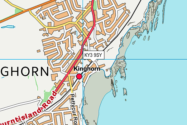 KY3 9SY map - OS VectorMap District (Ordnance Survey)