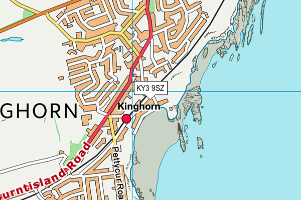KY3 9SZ map - OS VectorMap District (Ordnance Survey)