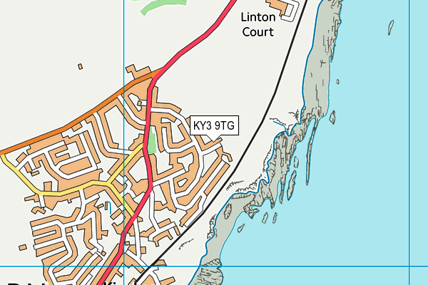 KY3 9TG map - OS VectorMap District (Ordnance Survey)