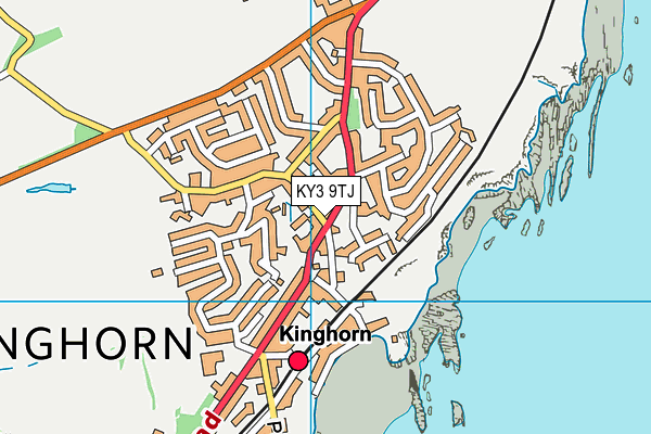 KY3 9TJ map - OS VectorMap District (Ordnance Survey)