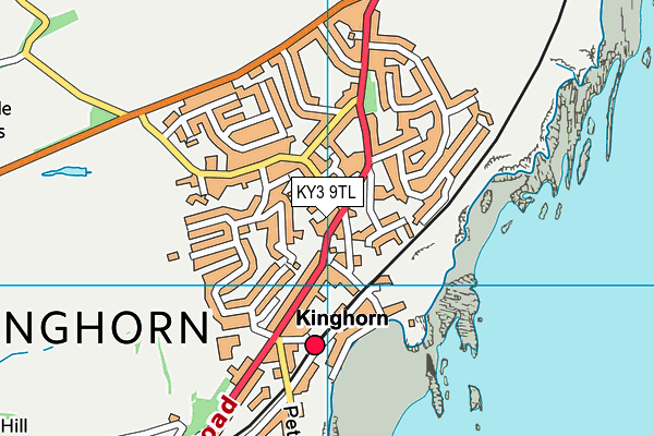 KY3 9TL map - OS VectorMap District (Ordnance Survey)