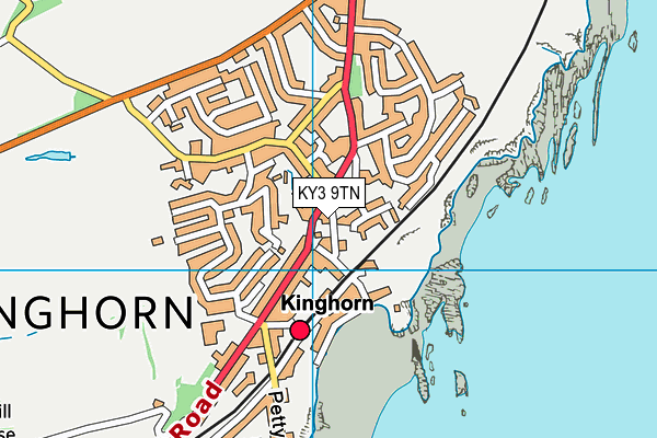 KY3 9TN map - OS VectorMap District (Ordnance Survey)