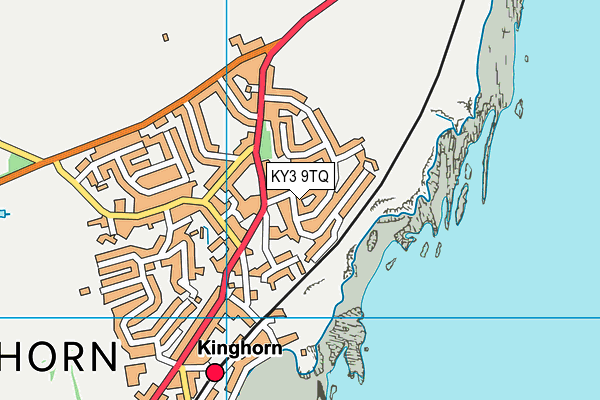 KY3 9TQ map - OS VectorMap District (Ordnance Survey)