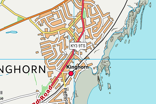 KY3 9TS map - OS VectorMap District (Ordnance Survey)
