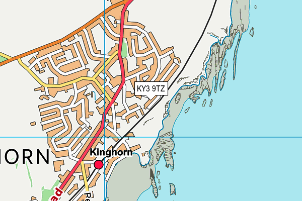 KY3 9TZ map - OS VectorMap District (Ordnance Survey)