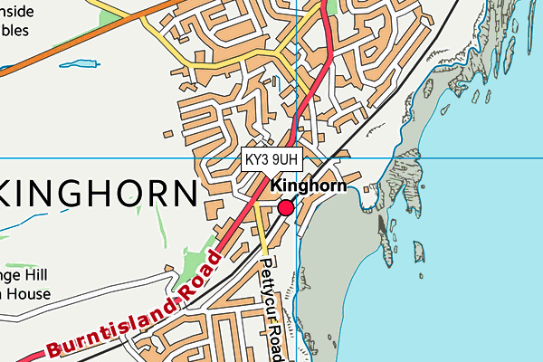 KY3 9UH map - OS VectorMap District (Ordnance Survey)