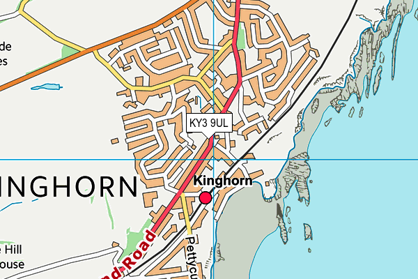 KY3 9UL map - OS VectorMap District (Ordnance Survey)