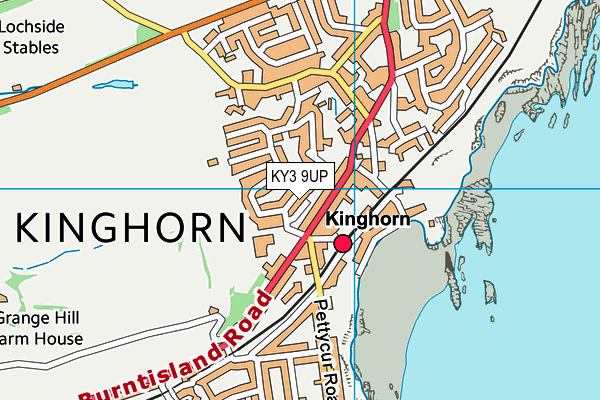 KY3 9UP map - OS VectorMap District (Ordnance Survey)