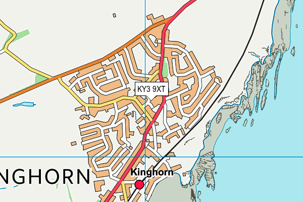 KY3 9XT map - OS VectorMap District (Ordnance Survey)