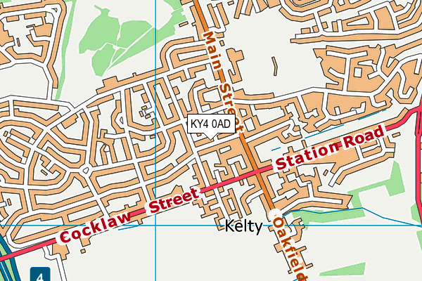 KY4 0AD map - OS VectorMap District (Ordnance Survey)