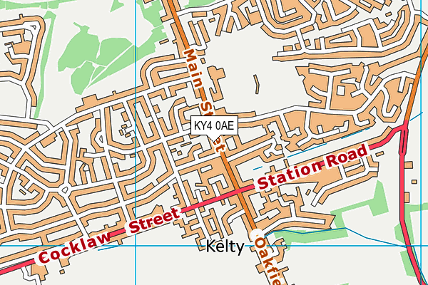 KY4 0AE map - OS VectorMap District (Ordnance Survey)