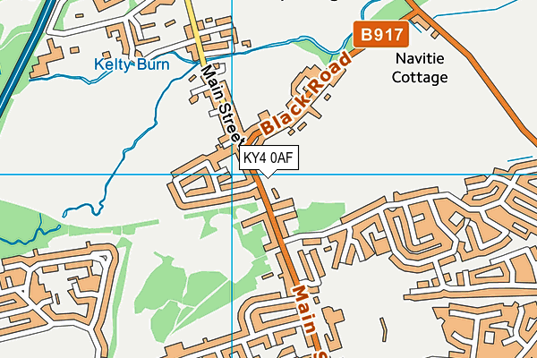 KY4 0AF map - OS VectorMap District (Ordnance Survey)