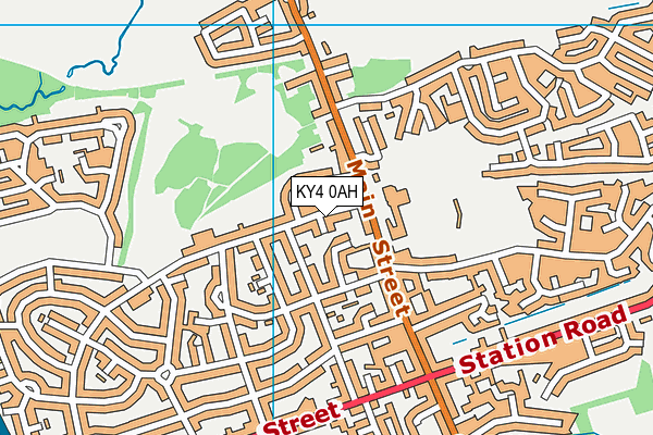 KY4 0AH map - OS VectorMap District (Ordnance Survey)