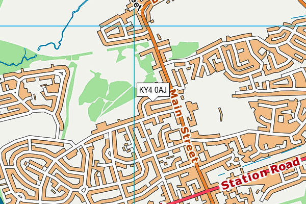 KY4 0AJ map - OS VectorMap District (Ordnance Survey)