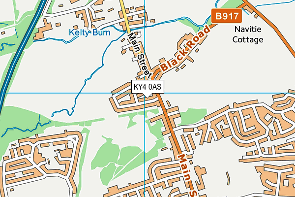 KY4 0AS map - OS VectorMap District (Ordnance Survey)