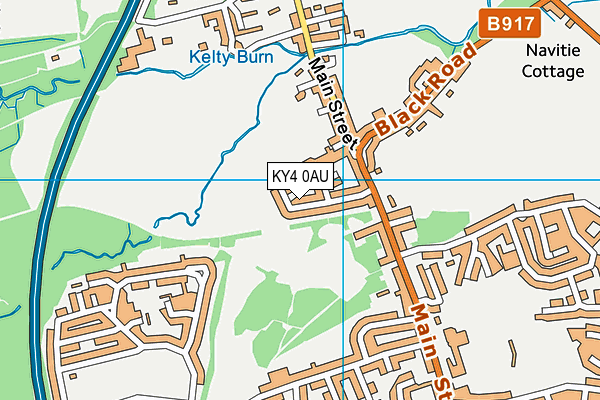 KY4 0AU map - OS VectorMap District (Ordnance Survey)