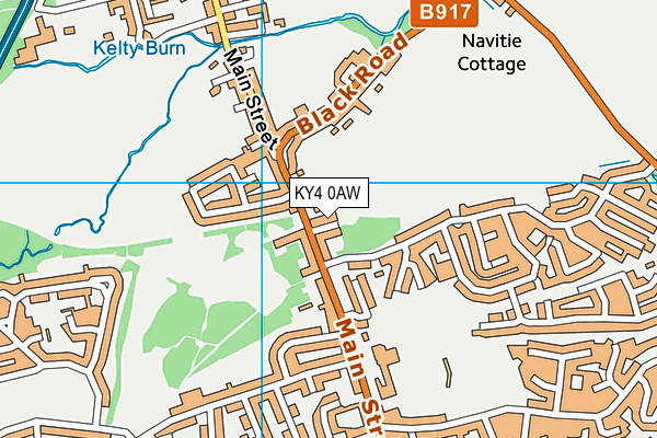 KY4 0AW map - OS VectorMap District (Ordnance Survey)