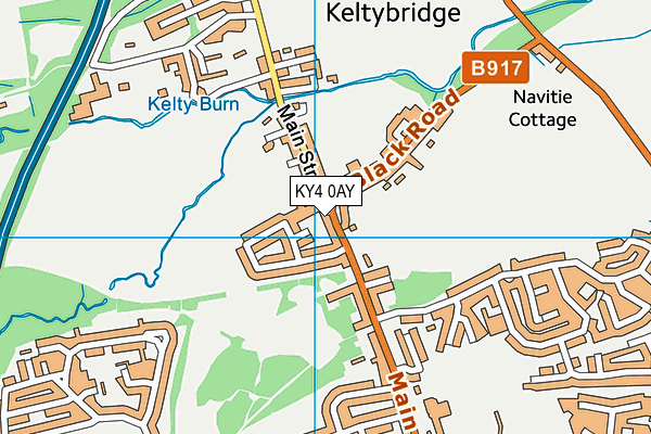 KY4 0AY map - OS VectorMap District (Ordnance Survey)