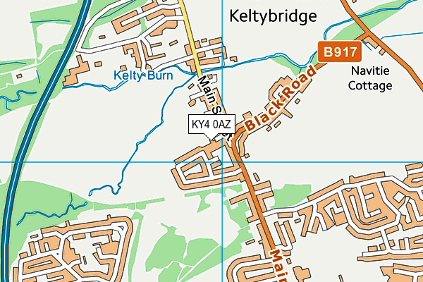 KY4 0AZ map - OS VectorMap District (Ordnance Survey)