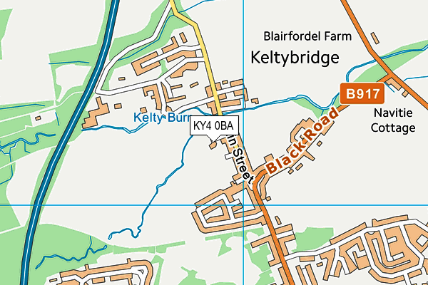 KY4 0BA map - OS VectorMap District (Ordnance Survey)