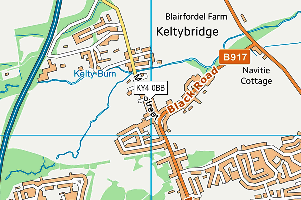 KY4 0BB map - OS VectorMap District (Ordnance Survey)