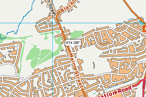 KY4 0BF map - OS VectorMap District (Ordnance Survey)