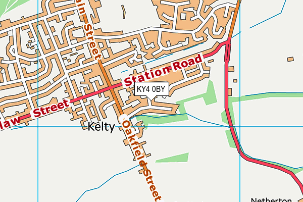 KY4 0BY map - OS VectorMap District (Ordnance Survey)