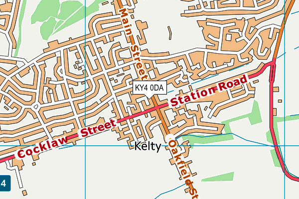 KY4 0DA map - OS VectorMap District (Ordnance Survey)