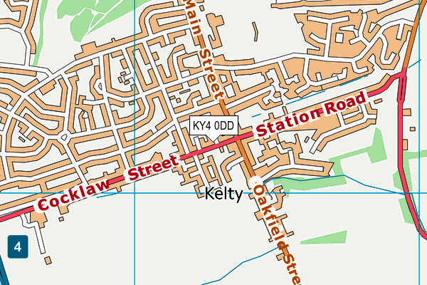 KY4 0DD map - OS VectorMap District (Ordnance Survey)