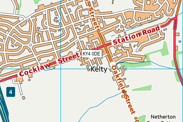 KY4 0DE map - OS VectorMap District (Ordnance Survey)