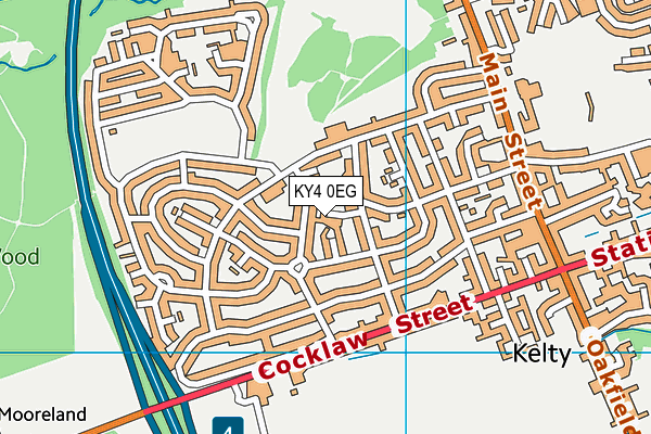 KY4 0EG map - OS VectorMap District (Ordnance Survey)