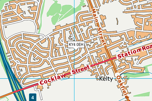 KY4 0EH map - OS VectorMap District (Ordnance Survey)