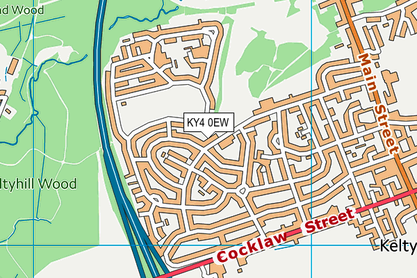 KY4 0EW map - OS VectorMap District (Ordnance Survey)