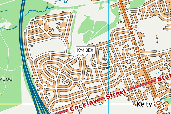 KY4 0EX map - OS VectorMap District (Ordnance Survey)