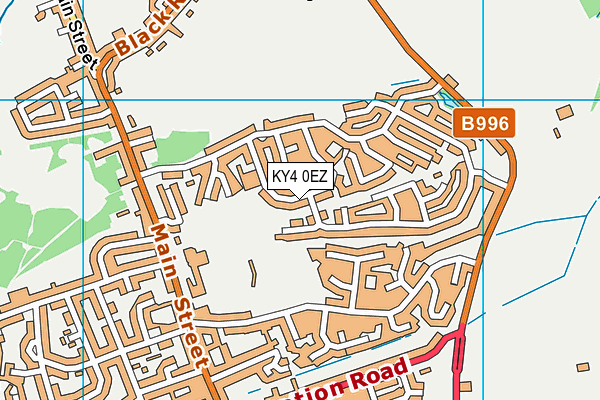 KY4 0EZ map - OS VectorMap District (Ordnance Survey)