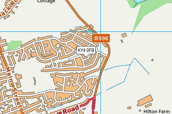 KY4 0FB map - OS VectorMap District (Ordnance Survey)