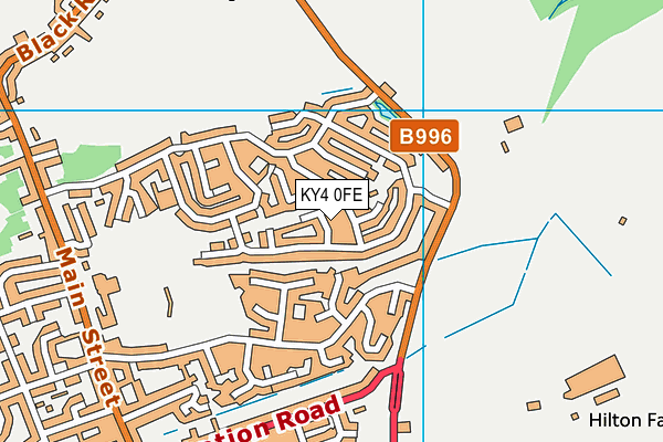 KY4 0FE map - OS VectorMap District (Ordnance Survey)