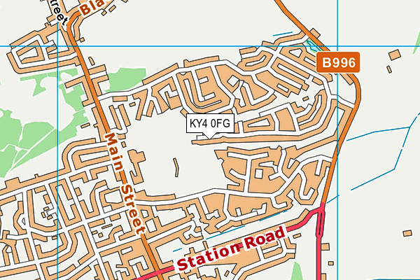 KY4 0FG map - OS VectorMap District (Ordnance Survey)