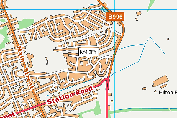 KY4 0FY map - OS VectorMap District (Ordnance Survey)