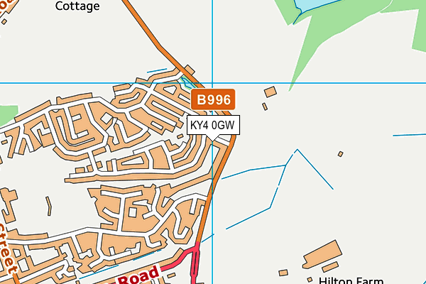 KY4 0GW map - OS VectorMap District (Ordnance Survey)