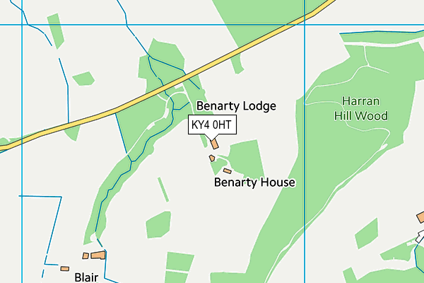 KY4 0HT map - OS VectorMap District (Ordnance Survey)