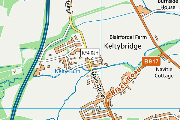 KY4 0JH map - OS VectorMap District (Ordnance Survey)