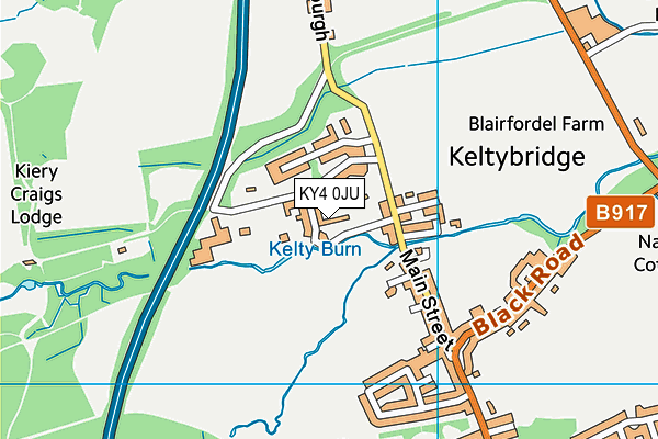 KY4 0JU map - OS VectorMap District (Ordnance Survey)