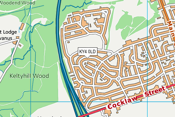 KY4 0LD map - OS VectorMap District (Ordnance Survey)
