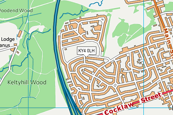KY4 0LH map - OS VectorMap District (Ordnance Survey)