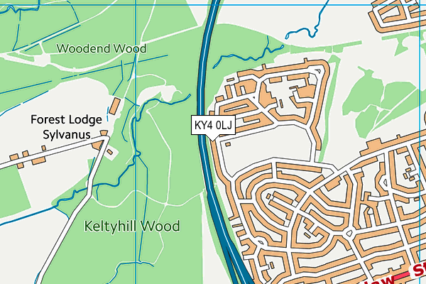 KY4 0LJ map - OS VectorMap District (Ordnance Survey)