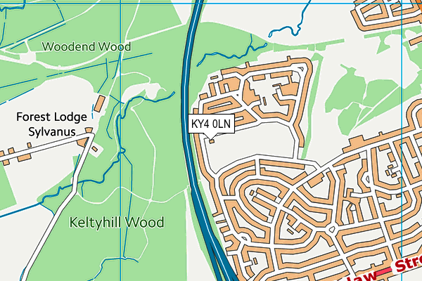 KY4 0LN map - OS VectorMap District (Ordnance Survey)