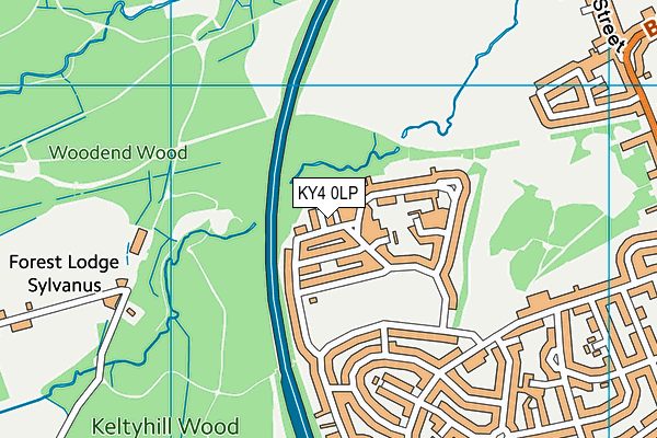 KY4 0LP map - OS VectorMap District (Ordnance Survey)